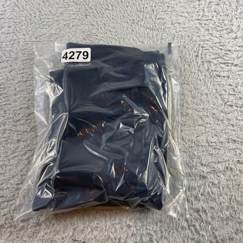 Athleta Navy Blue Ribbed Waistband Straight Leg Active Travel Pants Womens 8 - Picture 8 of 8